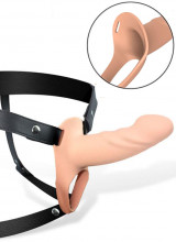 Fallo Cavo Strap-On Silicone Carne Taglia S