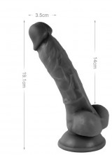 Dildo Realistico Nero 19 x 3,5 cm. Hudson