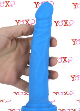 Fallo Realistico Happy Dick Blu 19 x 3,5 cm.
