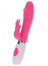 Funky Rabbit - Vibratore Rabbit in Silicone 19 x 3 cm. Rosa