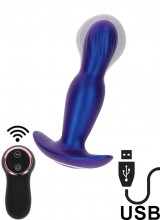  Cuneo Anale Vibrante Gonfiabile Telecomandato in Silicone 14,5 x 4 cm. Ricaricabile The Stout 