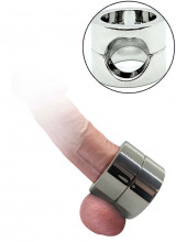 Cock ring e ball stretcher in acciaio inox 4,5 x 4,5 cm.