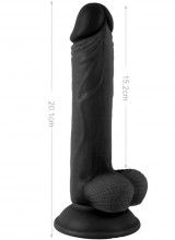 Dildo Realistico Nero 20 x 3,8 cm. Alexander