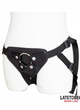 Imbracatura Regolabile BSDM Nera con Anello Metallico