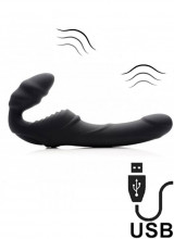 Fallo Indossabile Black in Silicone con Doppia Stimolazione