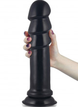 Dildo Gigante con 3 Cappelle 28,5 x 6,5 cm. con Ventosa