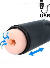 Masturbatore M1 con Vibrazione, Risucchio ed Effetto Spinta Ricaricabile USB.