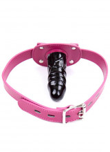 Bavaglio Fetish Regolabile Pink con Dildo 10 x 3,5 cm