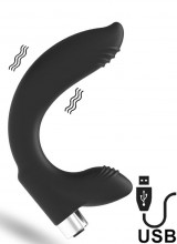 Vibratore Ricurvo per Prostata Nero 11 cm Ricaricabile USB
