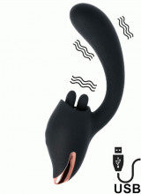 Vibratore Rabbit con Setole Lecca Clitoride Qiot Jelly 10 x 4 cm USB Ricaricabile