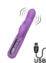 Vibratore Rabbit Violet con Display Digitale 13 x 3,5 cm