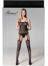 Bodystocking Sensuale "ARIA" Taglia Unica Elasticizzata (36-48) Nero