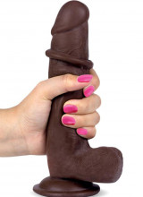 Fallo Ultra Realistico Slidy in Dual Density con Pelle Scorrevole 20 x 4,2 cm. Africano