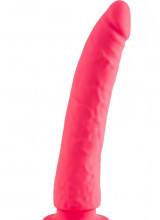 Dildo realistico Silicone E11 19 x 3 cm con Ventosa Fucsia