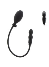 Plug Anale Gonfiabile 8-9,5 cm x 2,5-5,5 cm Silicone Nero