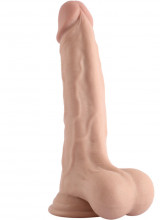 Dildo Realistico con Pelle Scorrevole Dual Density 22 x 4,6 cm.