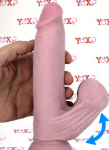 Fallo Ultra Realistico Triple Density con Testicoli Oscillanti 18 x 4,3 cm.