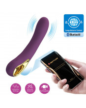 Vibratore Ethan Vibe Viola Ricaricabile USB con APP 20x3,5 cm