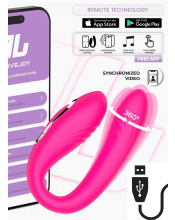 Vibratore Per Coppia Rotazione 360º Con APP Ricaricabile USB