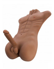 Busto Uomo Realistico con Dildo AIDEN 13 Kg