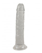 Dildo Magic Shiver Jelly trasparente con Ventosa Beau 15 x 2,5 cm