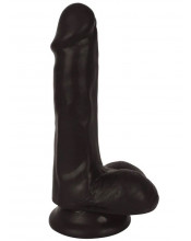Dildo Realistico con Testicoli e Ventosa Thinz 14 x 3,8 cm Nero