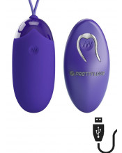 Ovetto Vibrante Telecomandato Wireless Blu 7,5 x 3,3 cm.