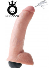 KING COCK 9 Fallo Ultra Realistico Eiaculante 23 x 5,2 cm. Flacone di Sperma incluso