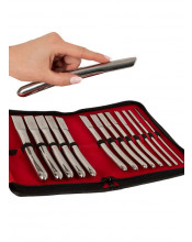 Set di 14 Sonde Dilatatori Uretra in Acciaio Inossidabile da 4 a 17 mm.