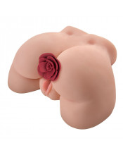 Rose Butt Plug - Cuneo Anale in Silicone con Butt Rose 10,7 x 3 cm. Rosso