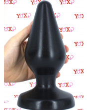 Classic Plug XXL - Cuneo Anale Gigante 24 x 8,9 cm. Nero