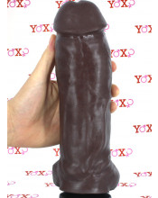 Zac L - Fallo Realistico con Aggancio Vac-U-Lock 25,5 x 7 cm. Africano