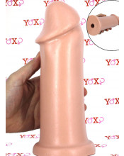 Deli - Fallo Realistico Gigante con Aggancio Vac-U-Lock 25 x 7,3 cm. Color Carne