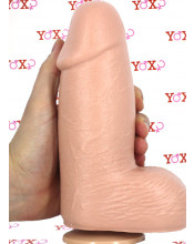 Hans M - Fallo Realistico Gigante con Aggancio Vac-U-Lock 21 x 7 cm. Color Carne