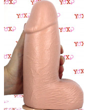 Hans L - Fallo Realistico Gigante con Aggancio Vac-U-Lock 25 x 8,4 cm. Color Carne