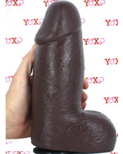 Hans L - Fallo Realistico Gigante con Aggancio Vac-U-Lock 25 x 8,4 cm. Africano