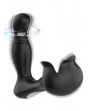 Stimolatore Anale e Testicoli Armony - Vibratore Surround con Telecomando Nero