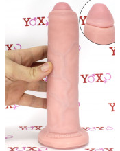 KING COCK - Dildo Ultra Realistico Scappellabile 20 x 4,5 cm. Alta Qualita MADE in USA