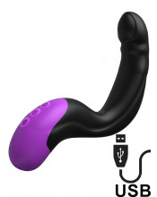 Hyper Pulse - Vibratore Prostata in Silicone 15 x 3,5 cm. Nero Ricaricabile