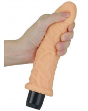 Mike - Vibratore Realistico in Morbido CyberSkin 21,5 x 4,2 cm. Color Carne