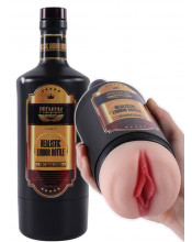 Masturbatore a forma di vagina Nascosto in bottiglia color carne 