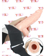 Fallo Cavo Indossabile con Cintura Regolabile 17,5 x 4 cm. Color Carne