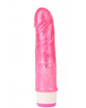 Stud Rod - Vibratore Realistico in Morbido TPE 17,5 x 4 cm. Rosa