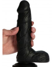 Fallo realistico Sergio con Ventosa color Nero 21,5 x4,3 cm