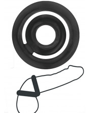 Anello Cockring per Pene e Testicoli in TPR Privo di Ftalati Nero