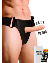 Gregory - Fallo Indossabile Cavo Vibrante 16,5 x 4,3 cm. Color Carne con Regolatore Velocità