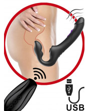 Strapon Strapless Vibrante con Lecca Clitoride e Telecomando