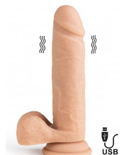 Vibratore Realistico R16 Flesh 16 x 4 cm Ricaricabile con USB