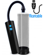 PSX05 - Sviluppa Pene a Pompa Automatico 25 x 6 cm. con Telecomando Ricaricabile USB
