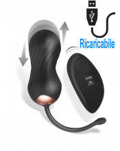 Shove - Ovetto Vibrante Wireless in Silicone Effetto Pulsante 8,5 x 3,8 cm. Nero Ricaricabile con USB